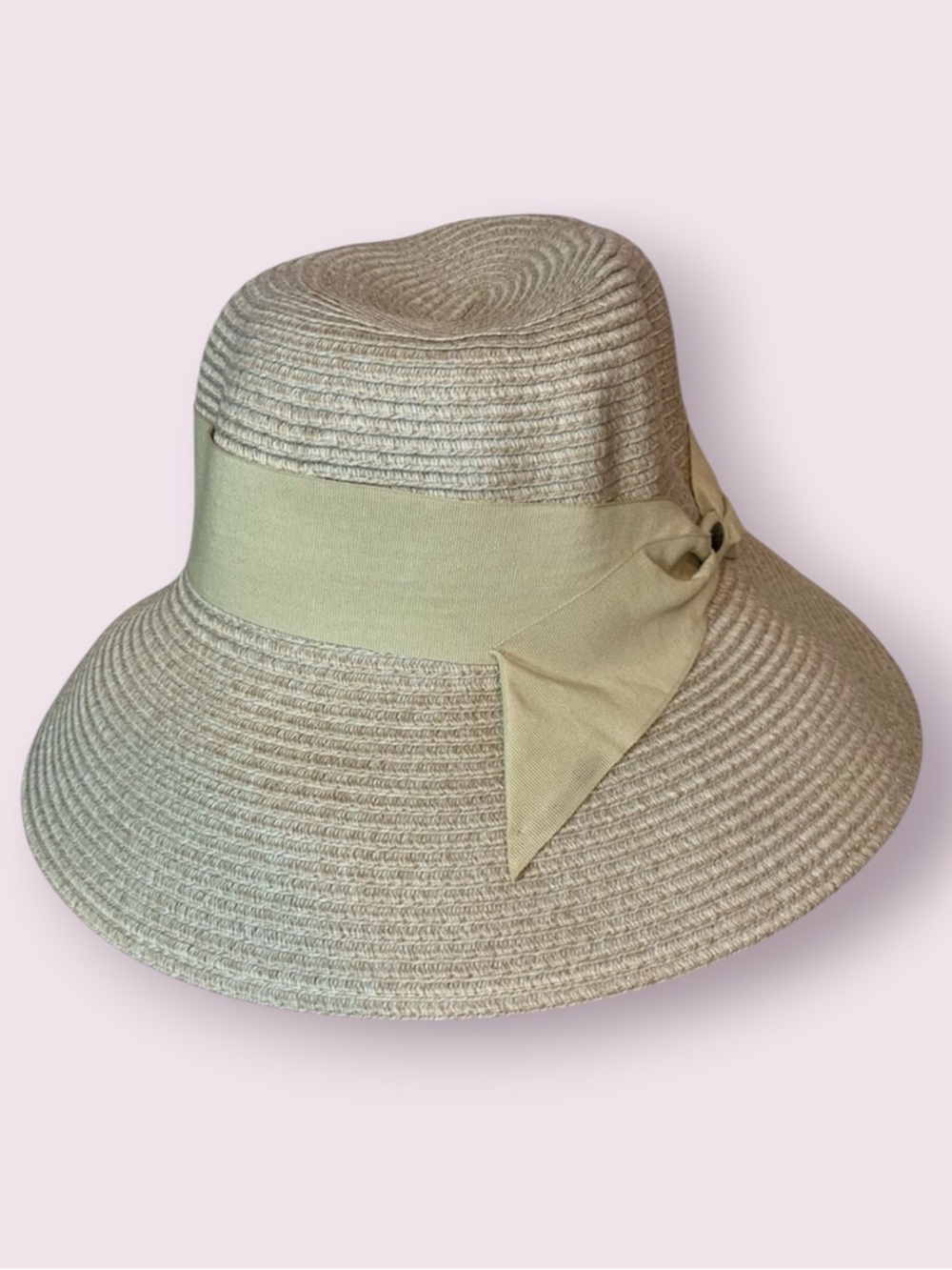 NWT C . C Exclusives Straw Sun Hat Tan One Size